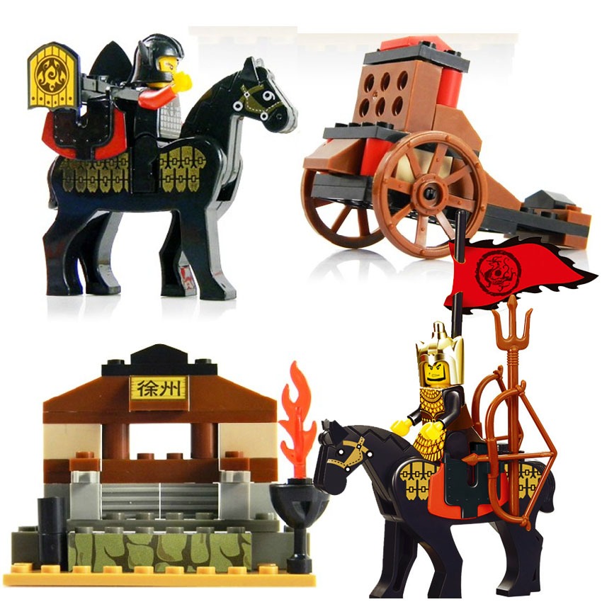 3 Kingdoms Limited Edition Ancient Historical Scene Building Blocks Toy