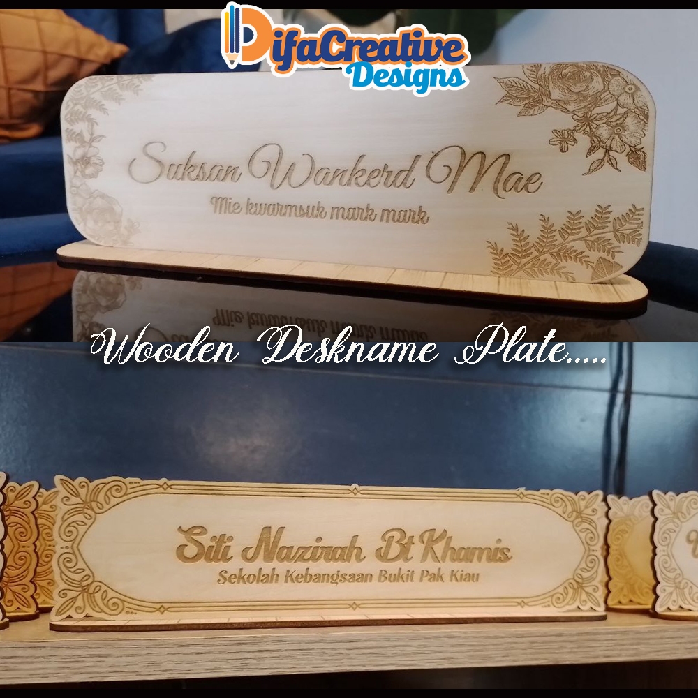 Wooden Desk Name Plate Shopee Malaysia