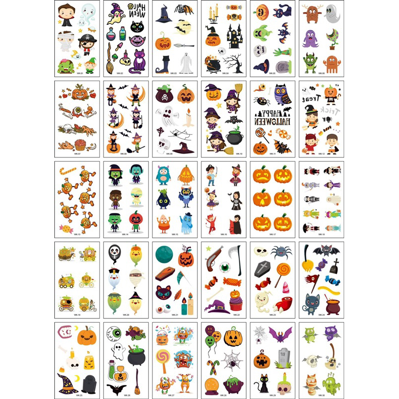 New Scar Halloween Tattoo Sticker Funny Horror Scar Sticker Waterproof ...