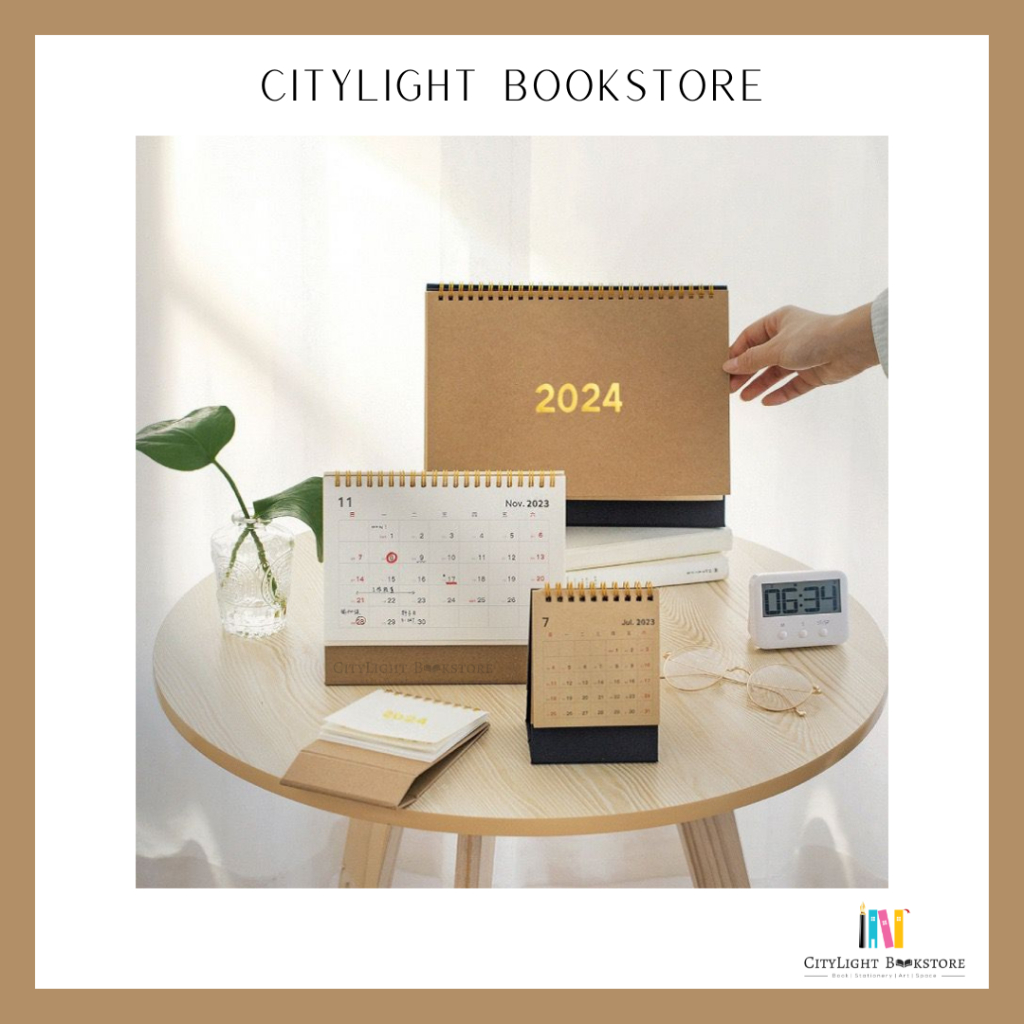 [CITYLIGHT] Calendar 2024: Muji - Styled Desk Calendar Year 2024