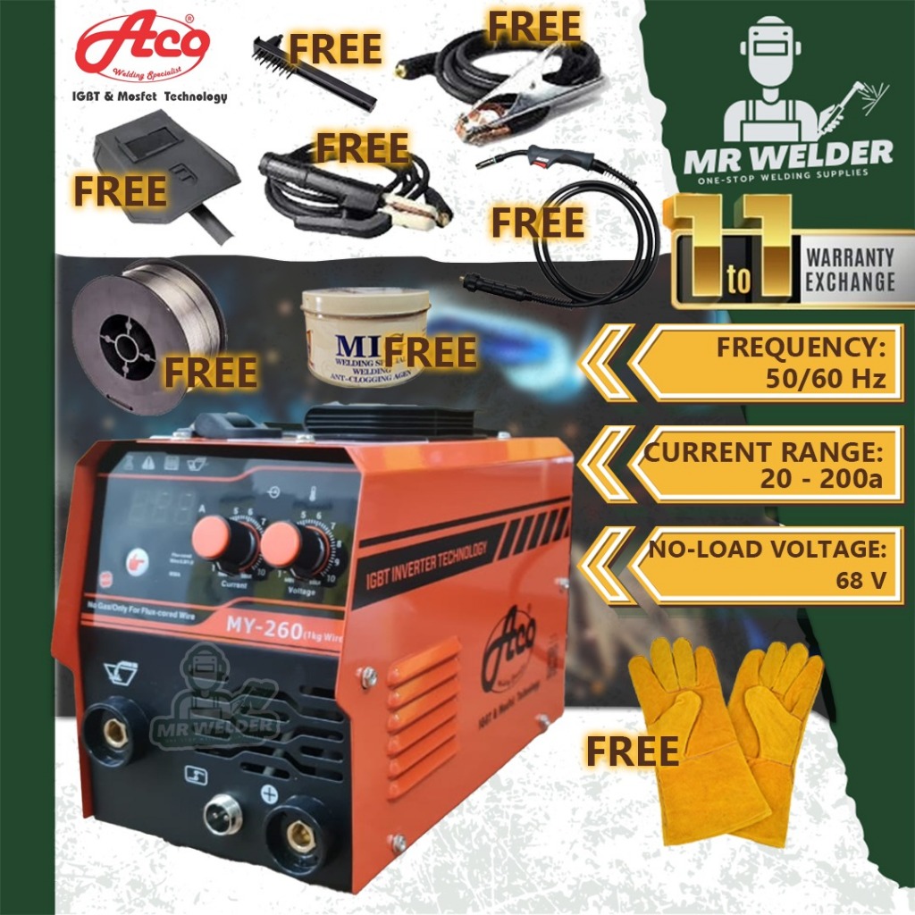 *Cheapest Mig* ACO 2 in1 MY260 (200AMP) Q WELD welding machine