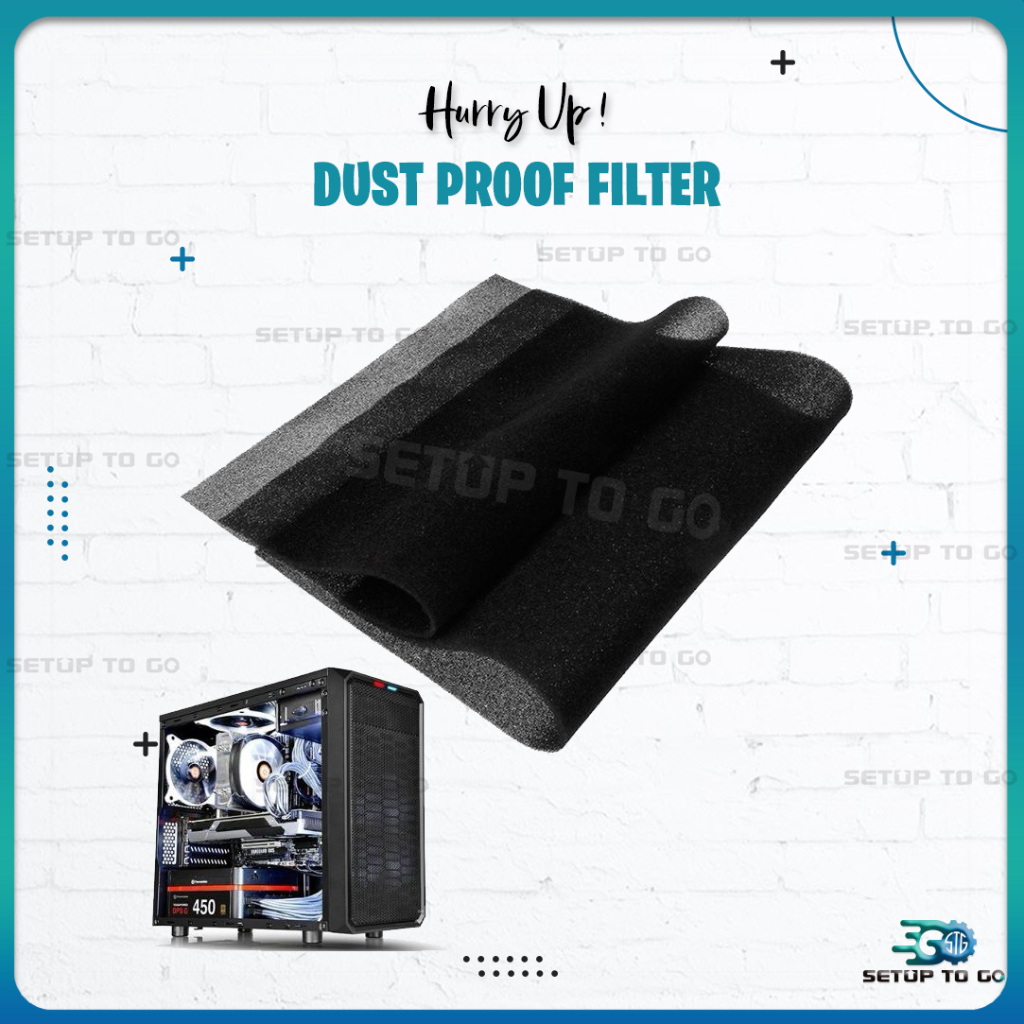 Dark* 500x400x3/5MM Computer Filter Mesh PC Case Fan Cooler Dustproof