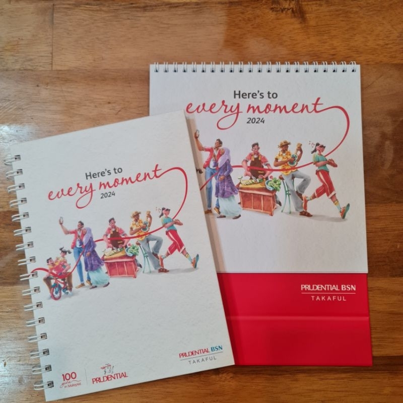 prudential diary and tabke calendar 2024 Shopee Malaysia