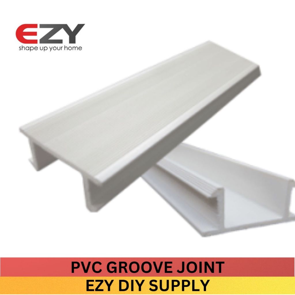 PVC Groove Joint / PVC Groove Line / PVC Wall Lining 2 Meter Shopee