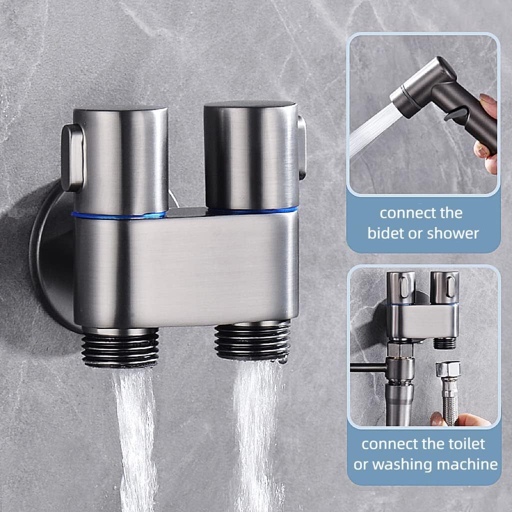 Bathroom Taps Toilet Bidet Tap 1in2out Dual Control Valve Washing