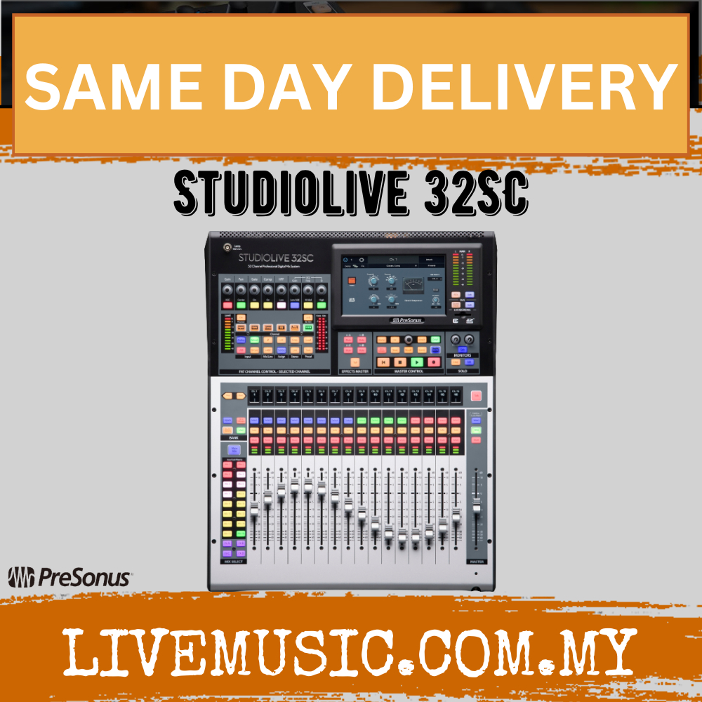 PreSonus StudioLive 32SC 32-Channel Digital Mixer And USB Audio ...