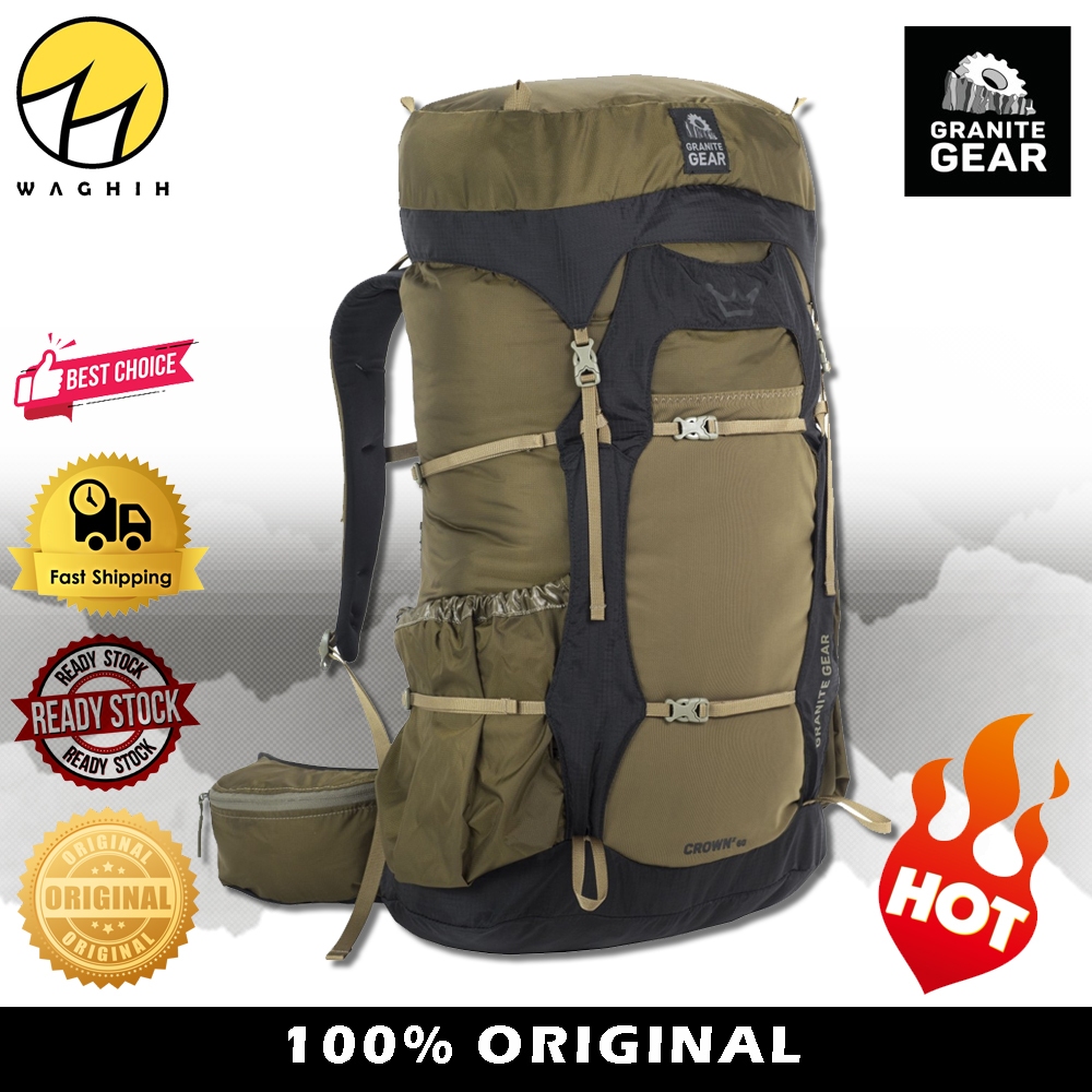 100 ORIGINAL GRANITE GEAR CROWN 2 60 ULTRALIGHT HIKING MOUNTAIN CAMPING BACKPACK