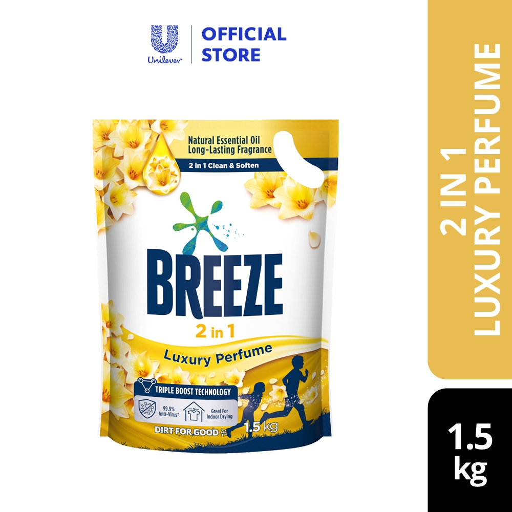 Breeze Liquid Detergent Refill Luxury Perfume (1.5kg) Shopee Malaysia