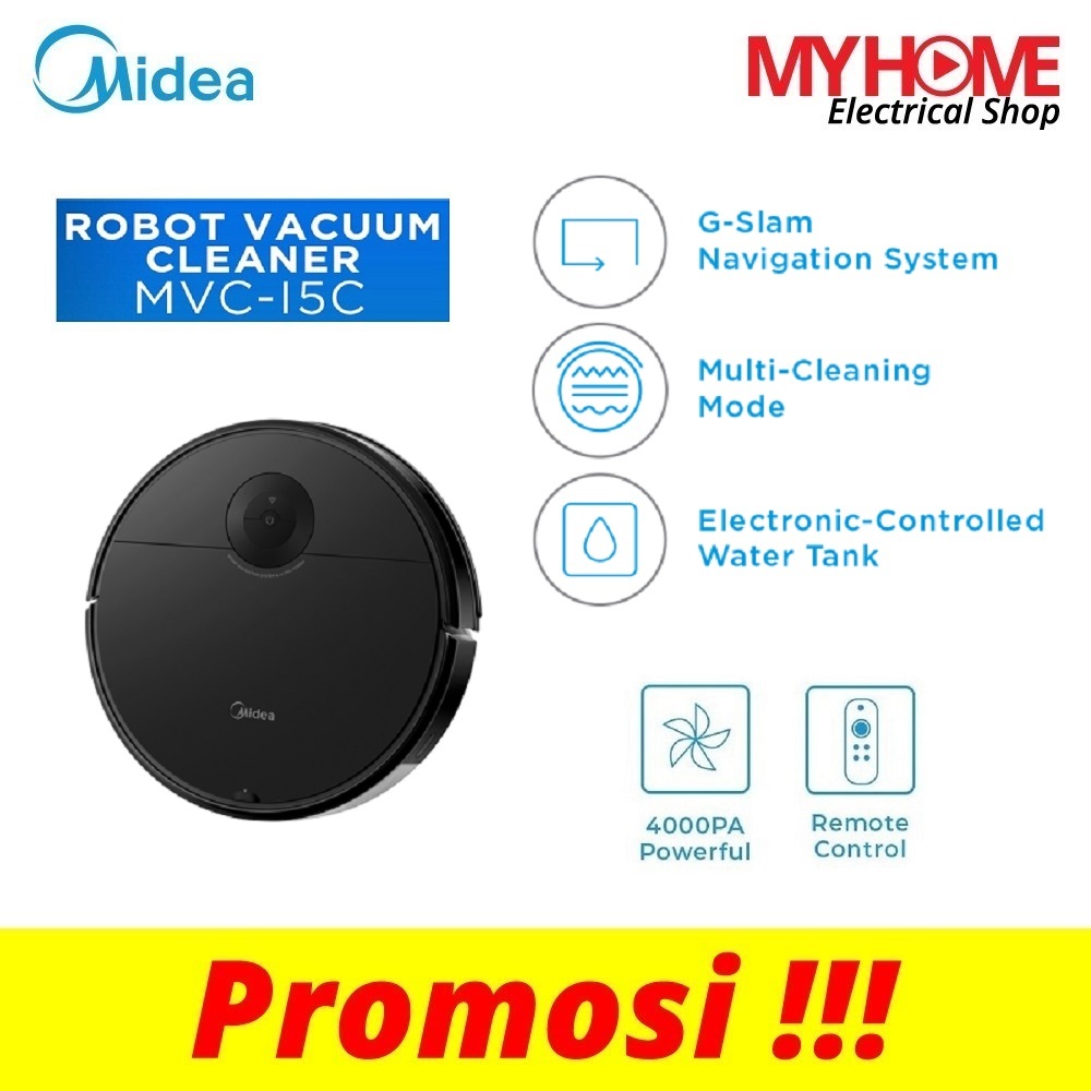 Midea MVC-M3L & MVC-I5C 4-In-1 Cleaning System Robotic Vacuum Cleaner ...