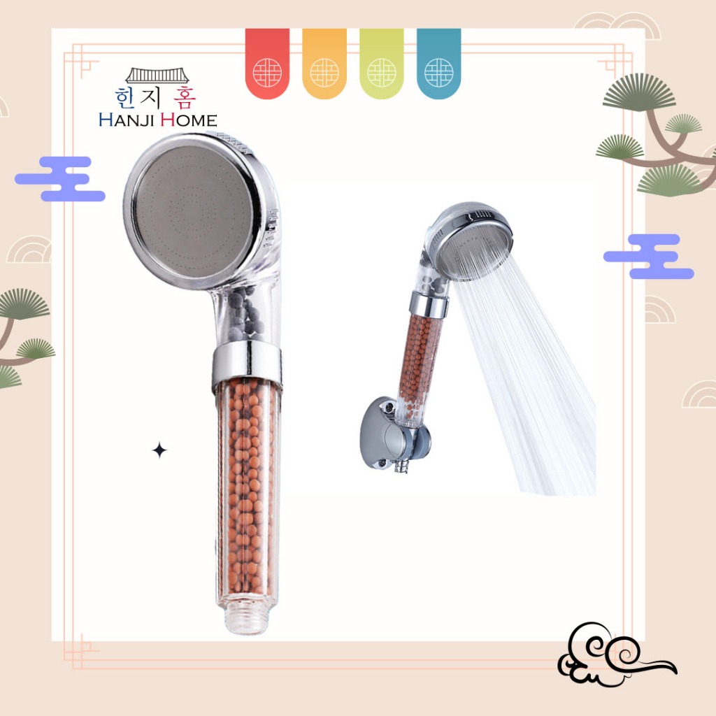Hanji Healthy Shower Head Filter High Pressure Shower Head Saving Water Bathroom Filter Shower
