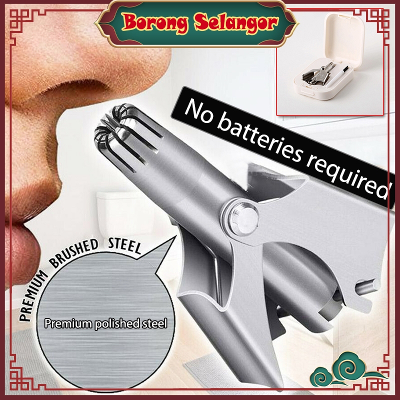🔥ready stock🔥Stainless Steel Nose Hair Trimmer Clipper Cutter Gunting ...