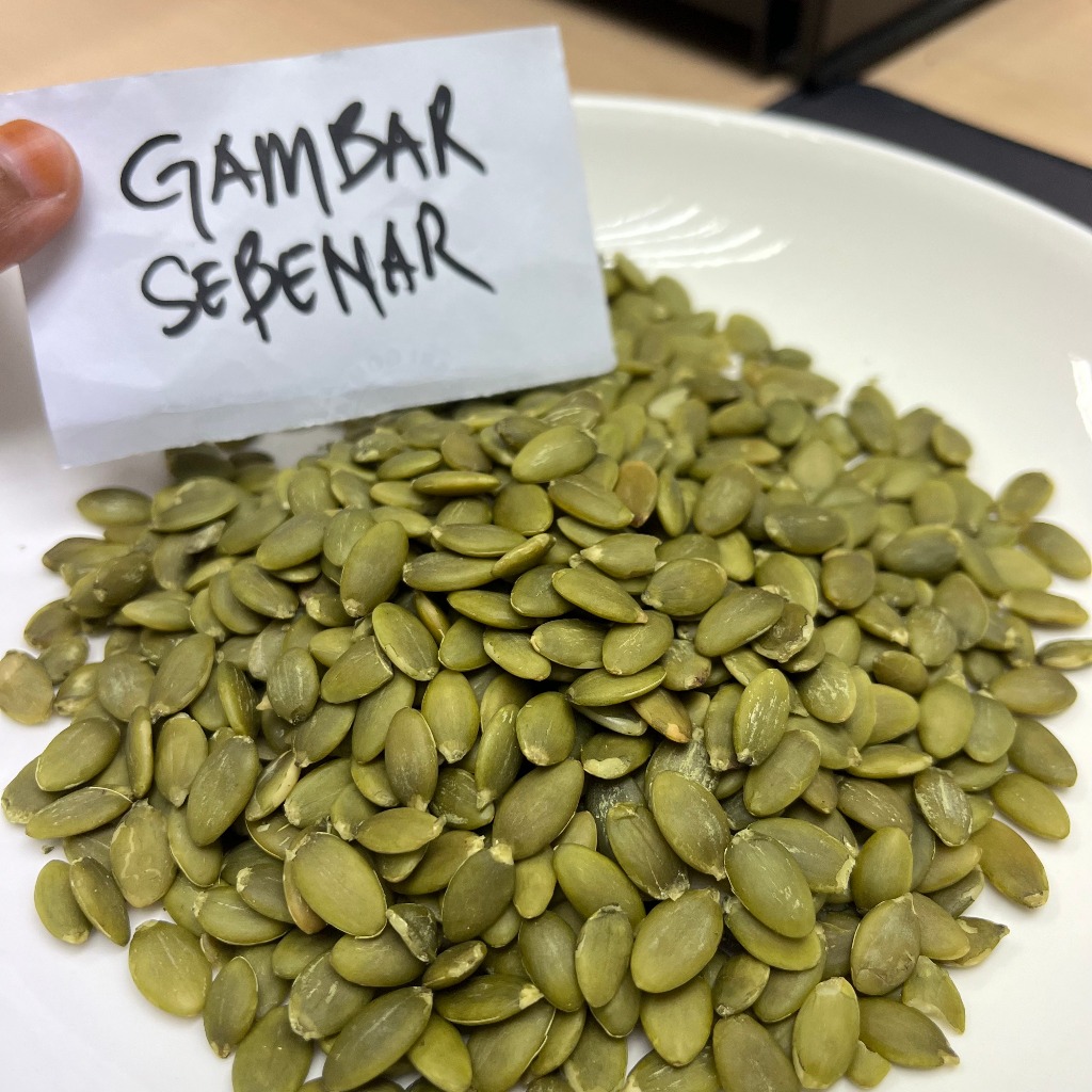 500gram / 1Kg Raw Pumpkin Seed Natural Kuaci Hijau Biji Labu Mentah ...