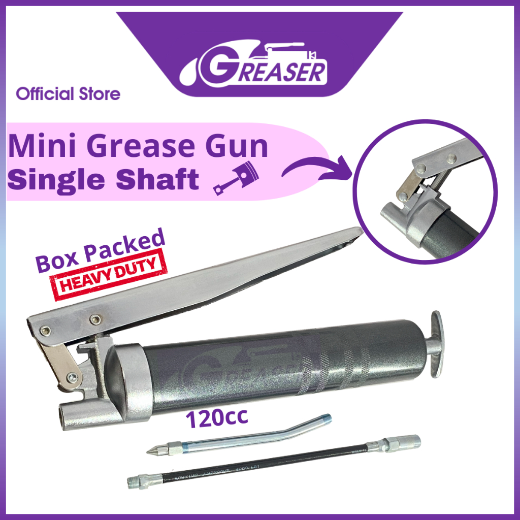 Heavy Duty Mini Grease Gun / Pump 120cc (Single Shaft) Shopee Malaysia