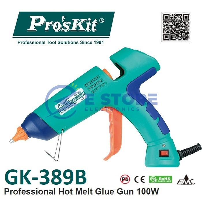 Pro'sKit GK-389B Professional Hot Melt Glue Gun - 100W | Shopee Malaysia