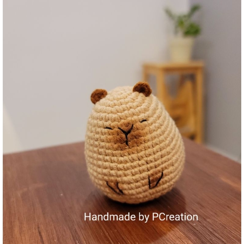 Crochet Capybara key chain/钩针水豚钥匙圈/卡皮巴拉钥匙圈 | Shopee Malaysia