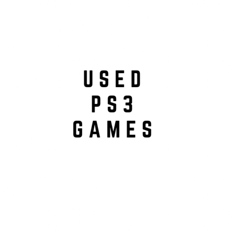 USED/SECONDHAND PS3/PLAYSTATION 3 GAMES Shopee Malaysia