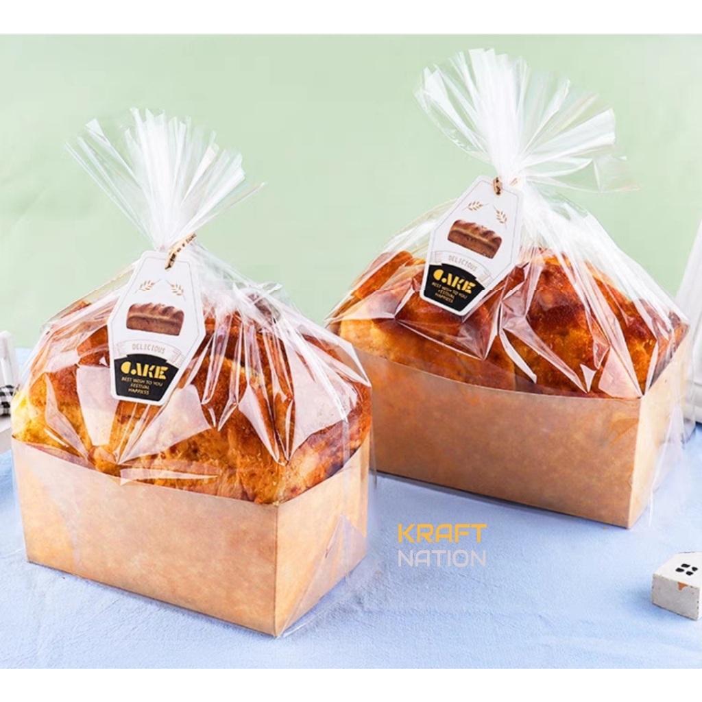 [Wholesale] Cake Tray with Plastic Bag/Bread Storage Bag / Roti Kok