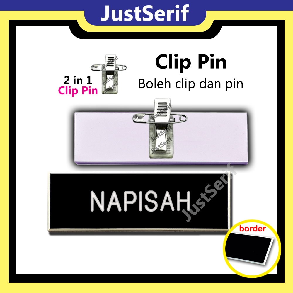 Name Tag Rumi Government Sekolah Cikgu Murid Pengawas Pin