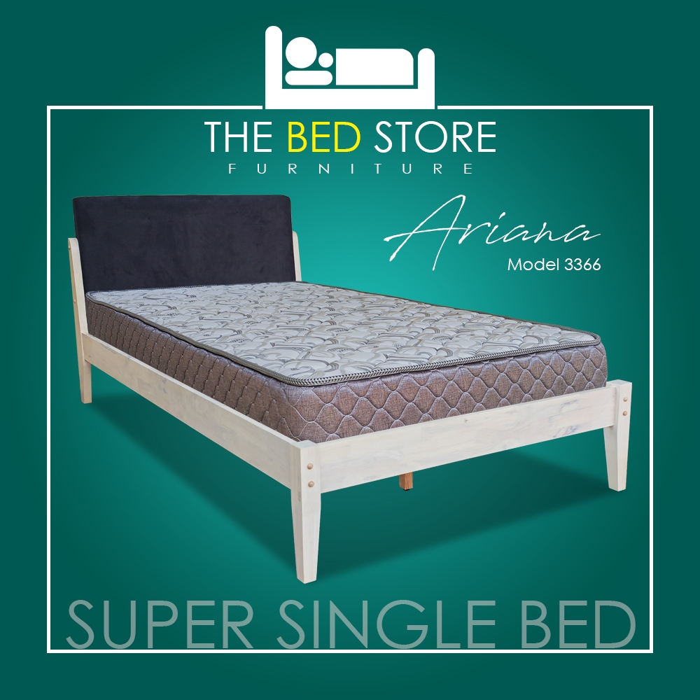 TBS ARIANA Super Single Bed Solid Wood / Katil Bujang Kayu Padu