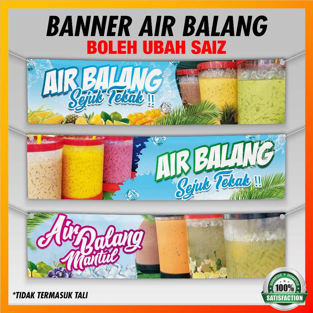 💖BANNER GERAI / JUALAN AIR BALANG💖DESIGN BOLEH EDIT INFO SAHAJA ...