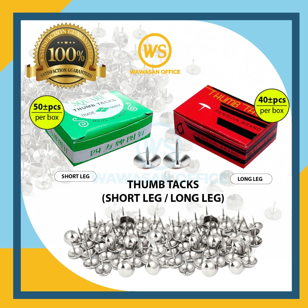 Thumb Tack / Thumbtack / Paku Payung / Paku Tekan 图钉 (Long / Short ...
