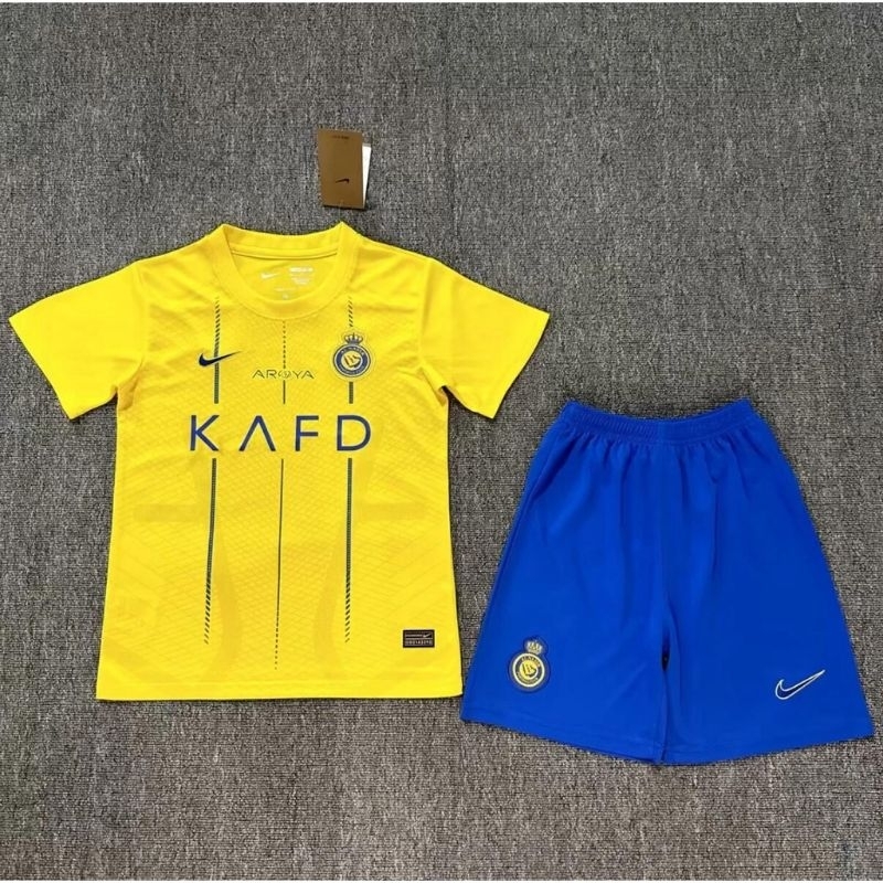 (KIDS) NEW NIKE AL-NASAR HOME KIT 23/24 GRADE AAA CHILDREN SOCCER ⚽🏆 ...