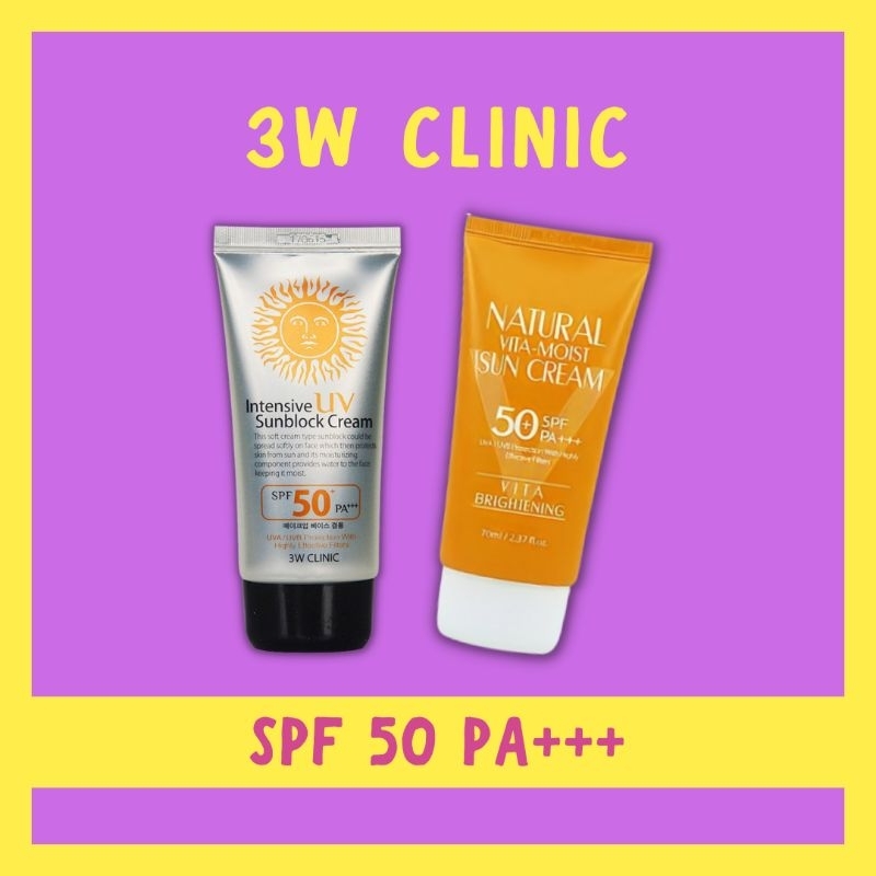 [CLEARANCE STOCK] ORIGINAL 3W Clinic Sunscreen/Sunblock Intensive UV ...