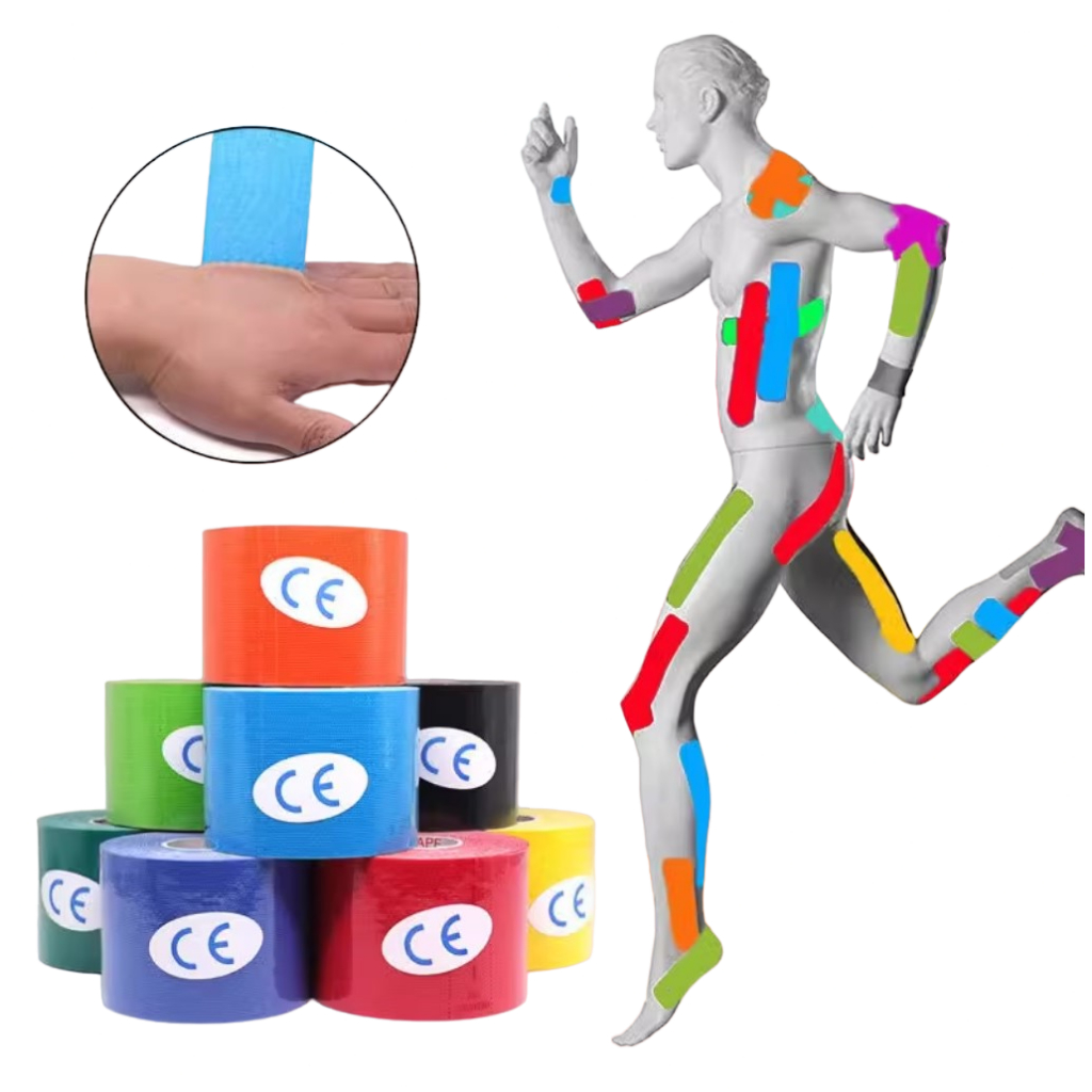 Kinesiology Sport Tape Athletic Elastic Tape White Sport Physio