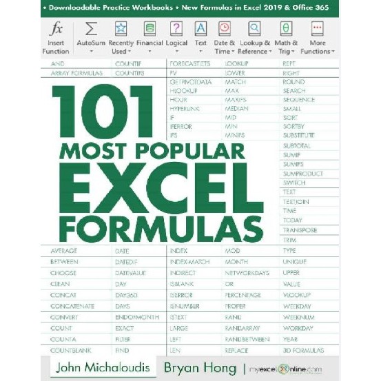 101 Most Popular Excel Formulas (Hard Copy) Shopee Malaysia