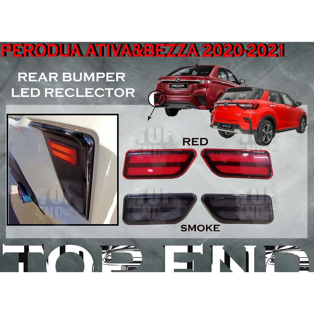PERODUA ATIVA/ BEZZA 2020-2021 REAR BUMPER LED RECLECTOR LIGHT LAMPU ...