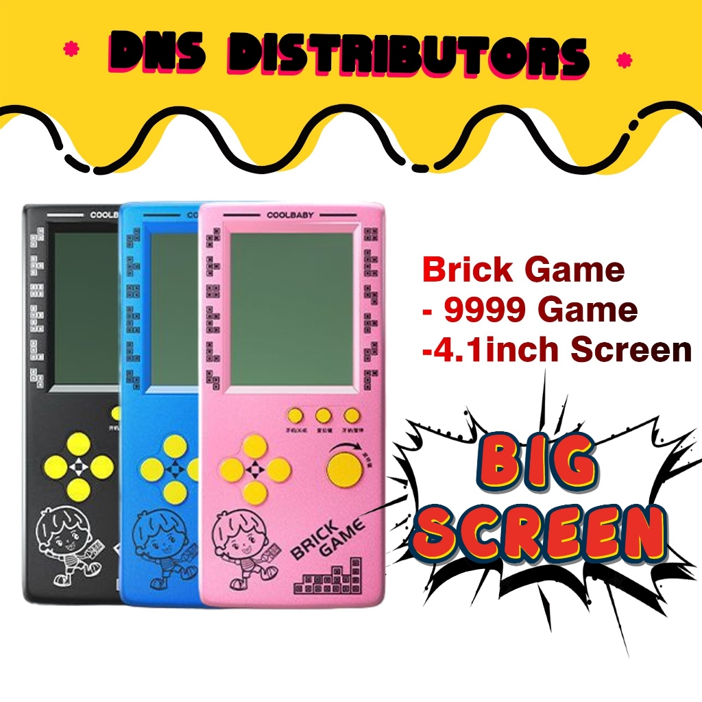 𝟵,𝟵𝟵𝟵 𝗜𝗡 𝟭】Tetris Brick Game Games Classic Retro Handheld Toy Gift  Children Kids Education Toys Pemainan Budak 电子游戏机 | Shopee Malaysia