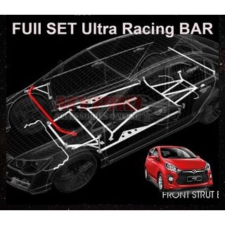 Perodua Axia 2017++ Ultra Racing 100% Original ( FullSET Ultra Racing ...
