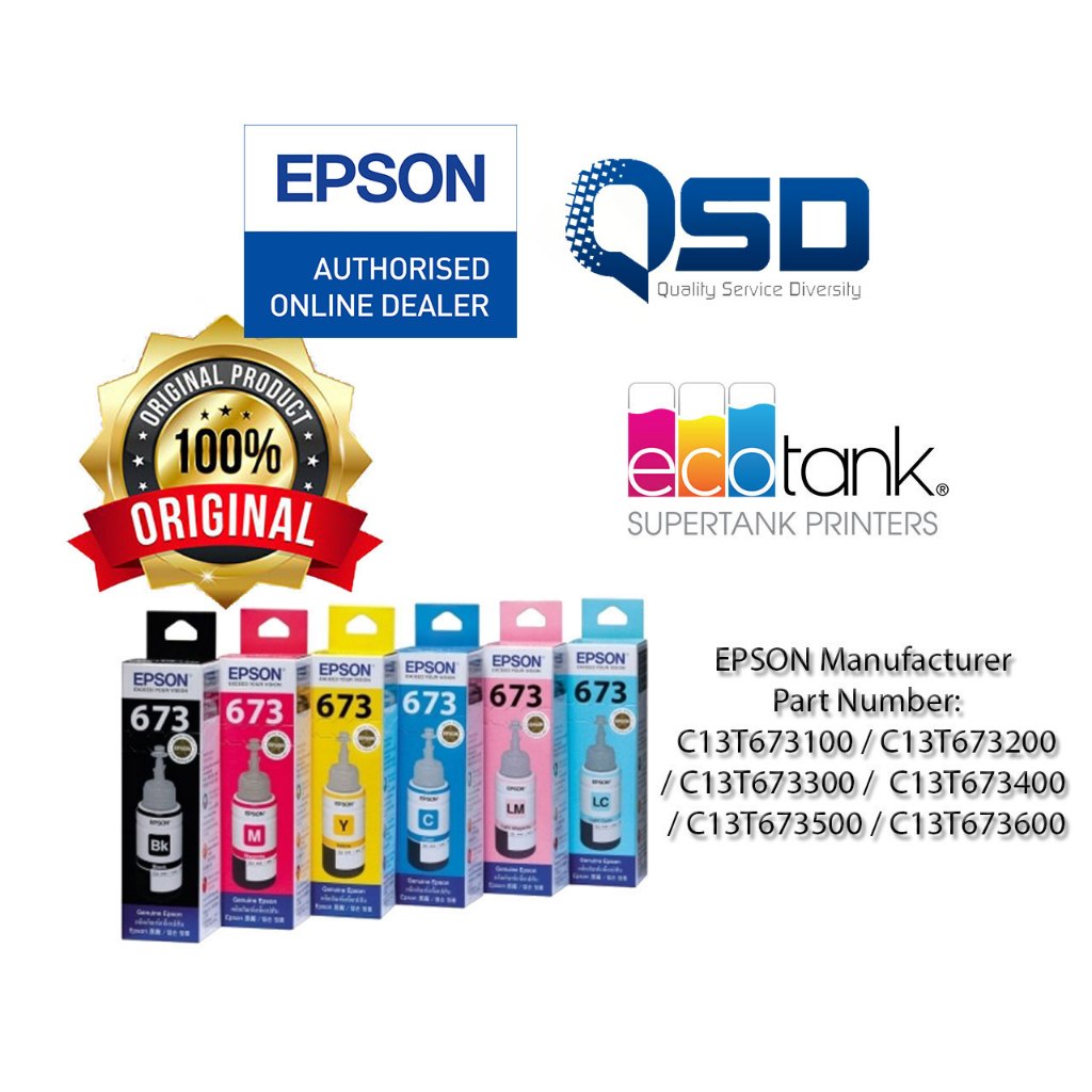 Epson Original Ink T673 | Shopee Malaysia