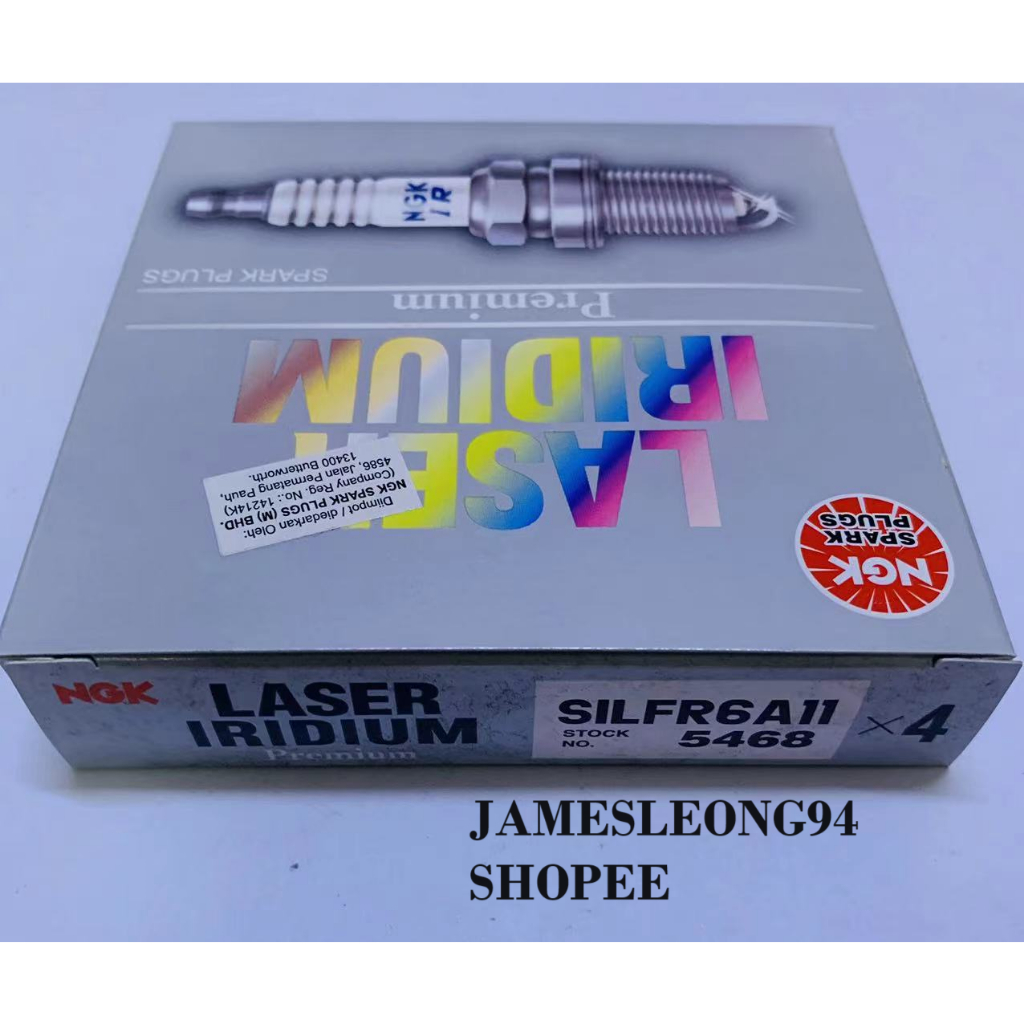 ORIGINAL SILFR6A-11 (5468) NGK LASER IRIDIUM SPARK PLUG SUBARU FORESTER ...