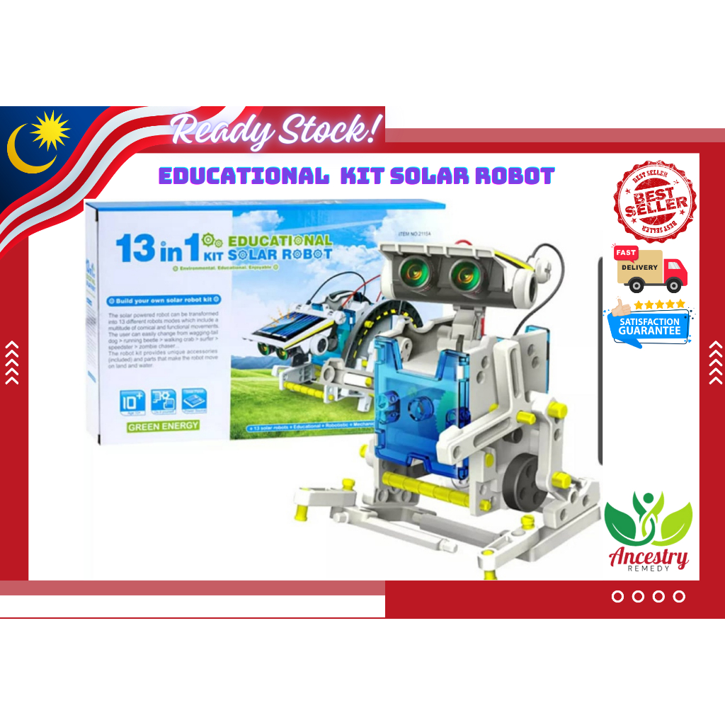 Assemble Set Education Kit Solar Powered Robot | STEM Educational | DIY ...