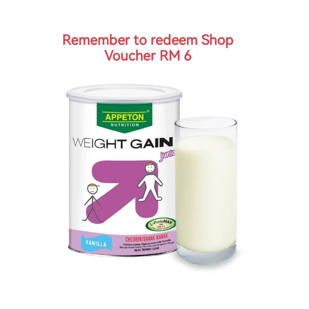 APPETON WEIGHT GAIN JUNIOR 450G VANILLA [EXP 6/2025] Shopee Malaysia