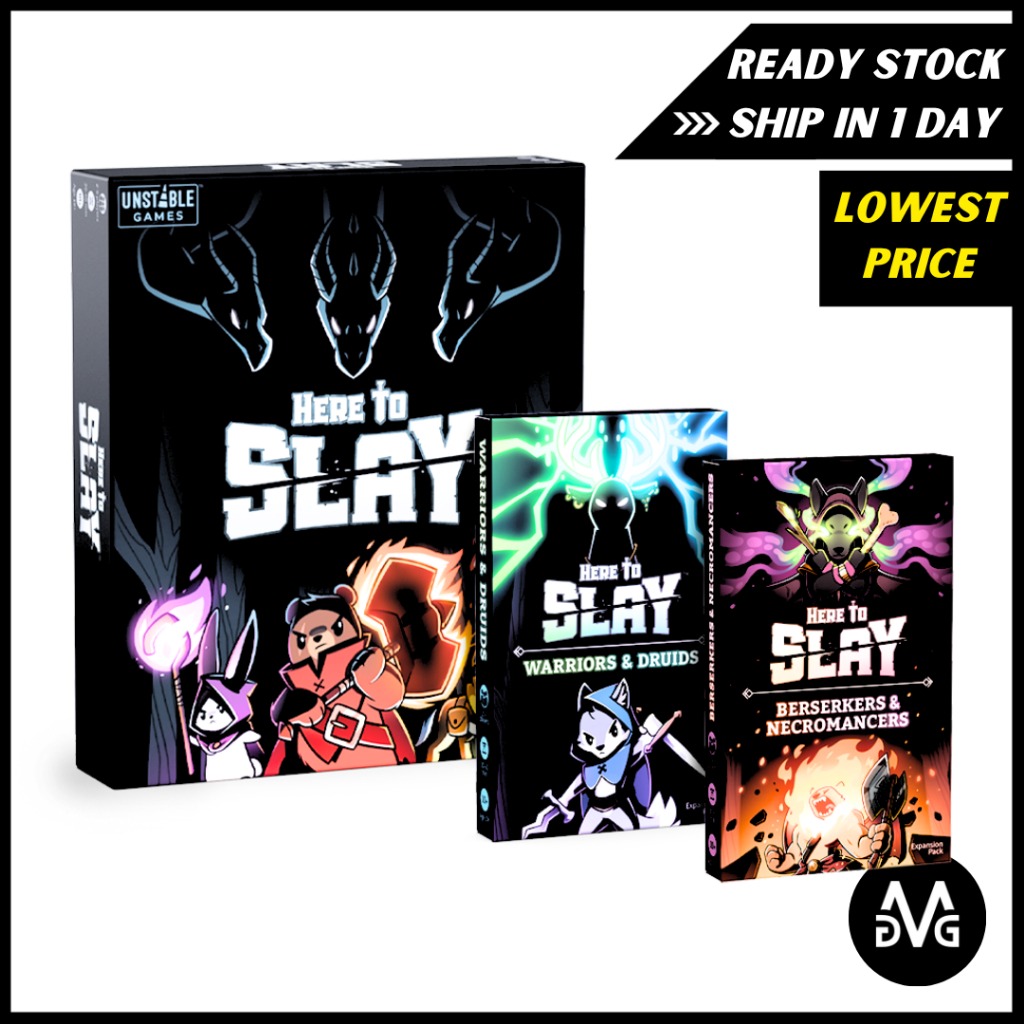 Here To Slay Base Game by Unstable Unicorns Fun Strategic RolePlaying