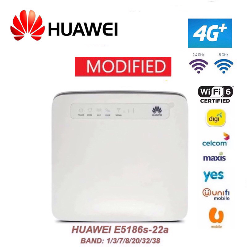 💥 Ready Stock HUAWEI Modified E5186 E5186s61a / B593 / B310 LTE 4G Cat