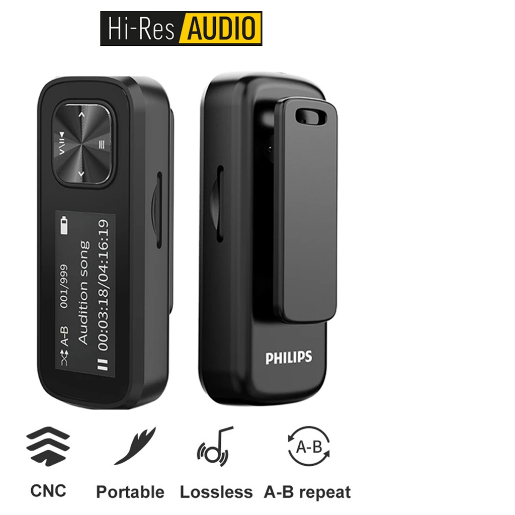 Philips MP3 Music Player SA1102 Sport Design Portable Mini Mp3 Audio ...