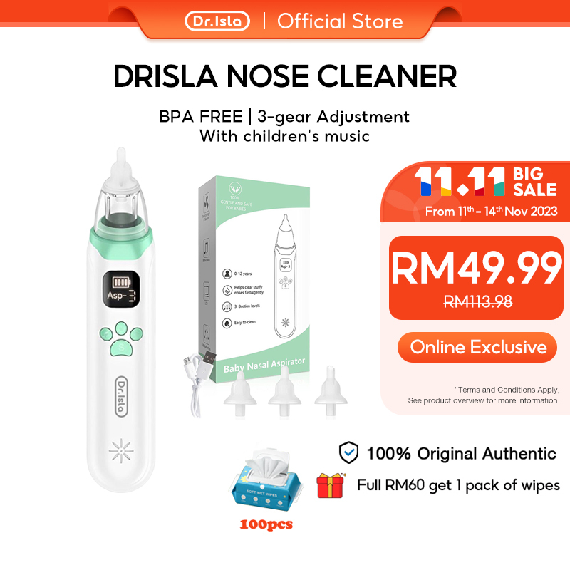 Dr.Isla U90 Baby Care Kid Nasal Aspirator USB Electric Nose