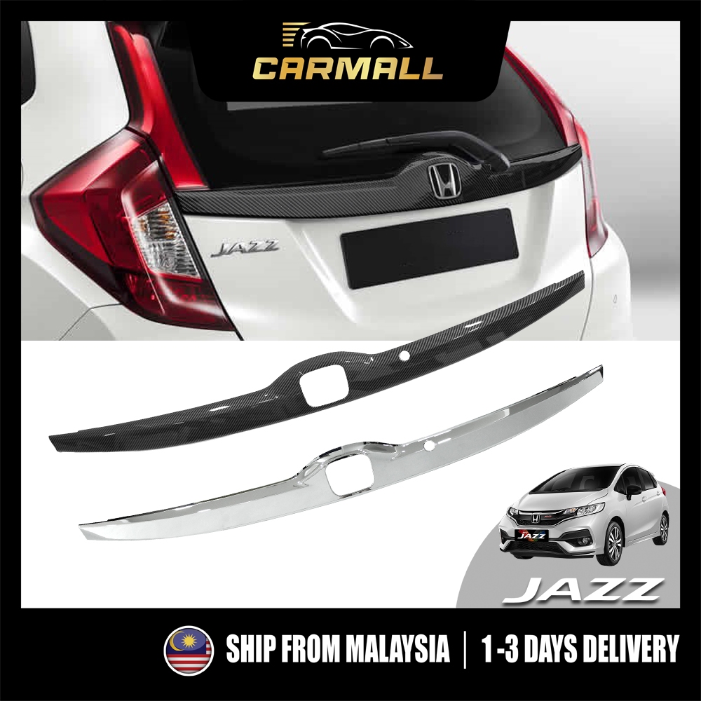 Honda Jazz Fit GK5 2014-2025 Rear Carbon Chrome Bar Rear Trunk Garnish ...