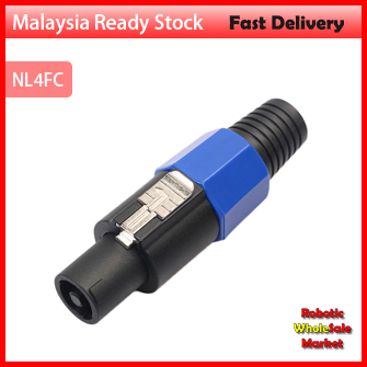 NL4FC XLR 4 Pin Male MIC Jack Plug Audio Microphone Cable Connector