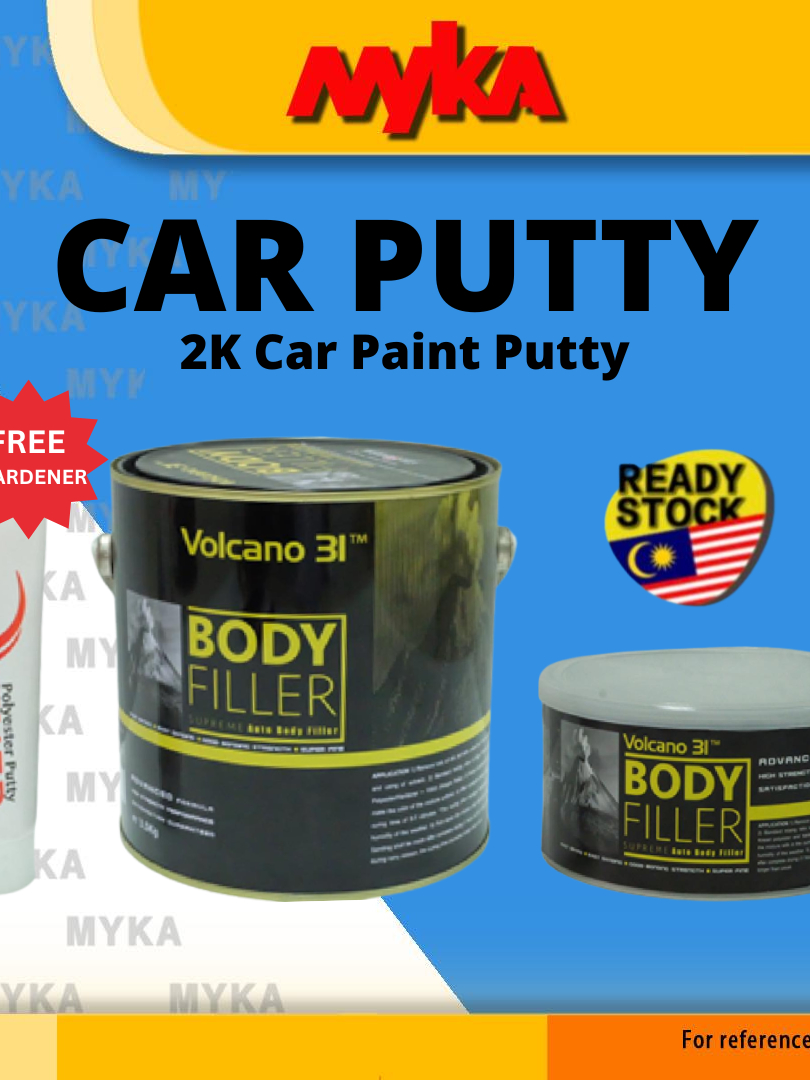 Poly putty 2K simen kereta car body filler automotive putty bondo simin