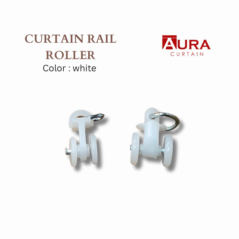 (50pcs) Curtain Rail Roller / Roller Langsir / Roda Rail Langsir / Doso ...