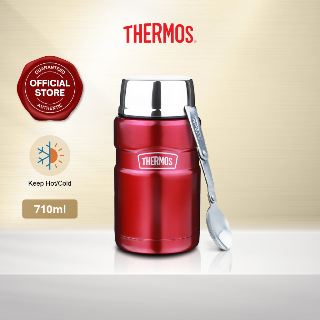 Thermos Stainless Steel King Food Jar with Spoon (0.71L) SK3022