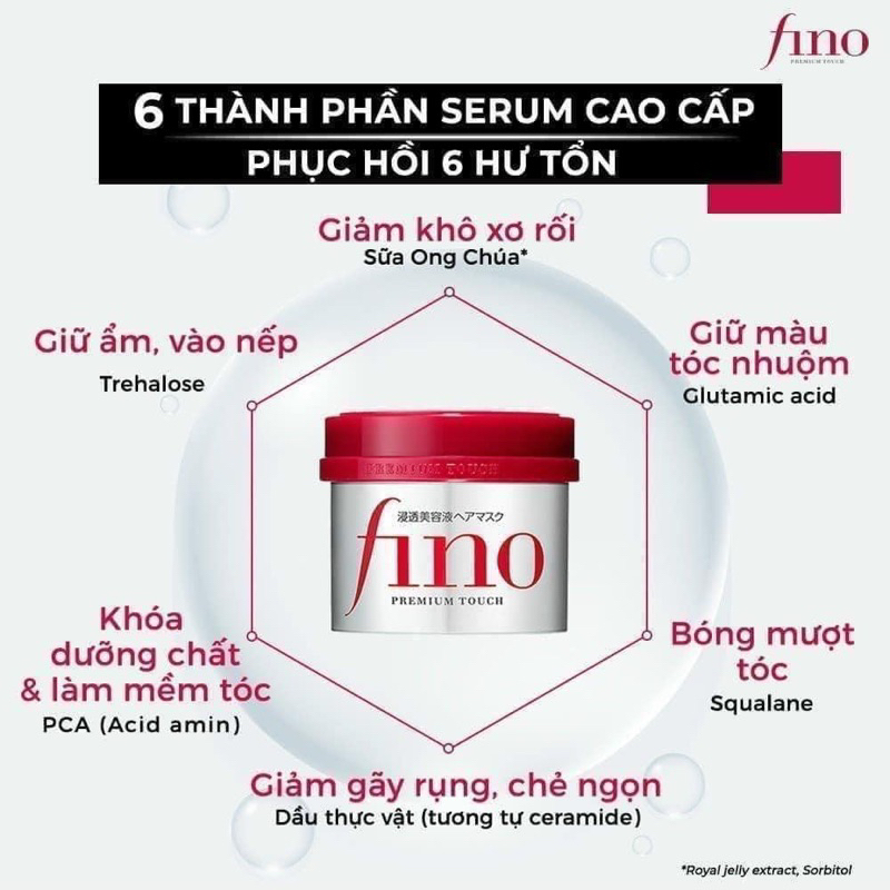 SHISEIDO FINO PREMIUM TOUCH HAIR TREATMENT ESSENCE MASK 230g – MONET COSME