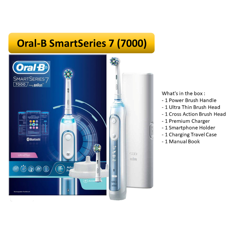 Oral-B Smart Series 7 7000 Rechargeable Electric Toothbrush Ultra Thin ...