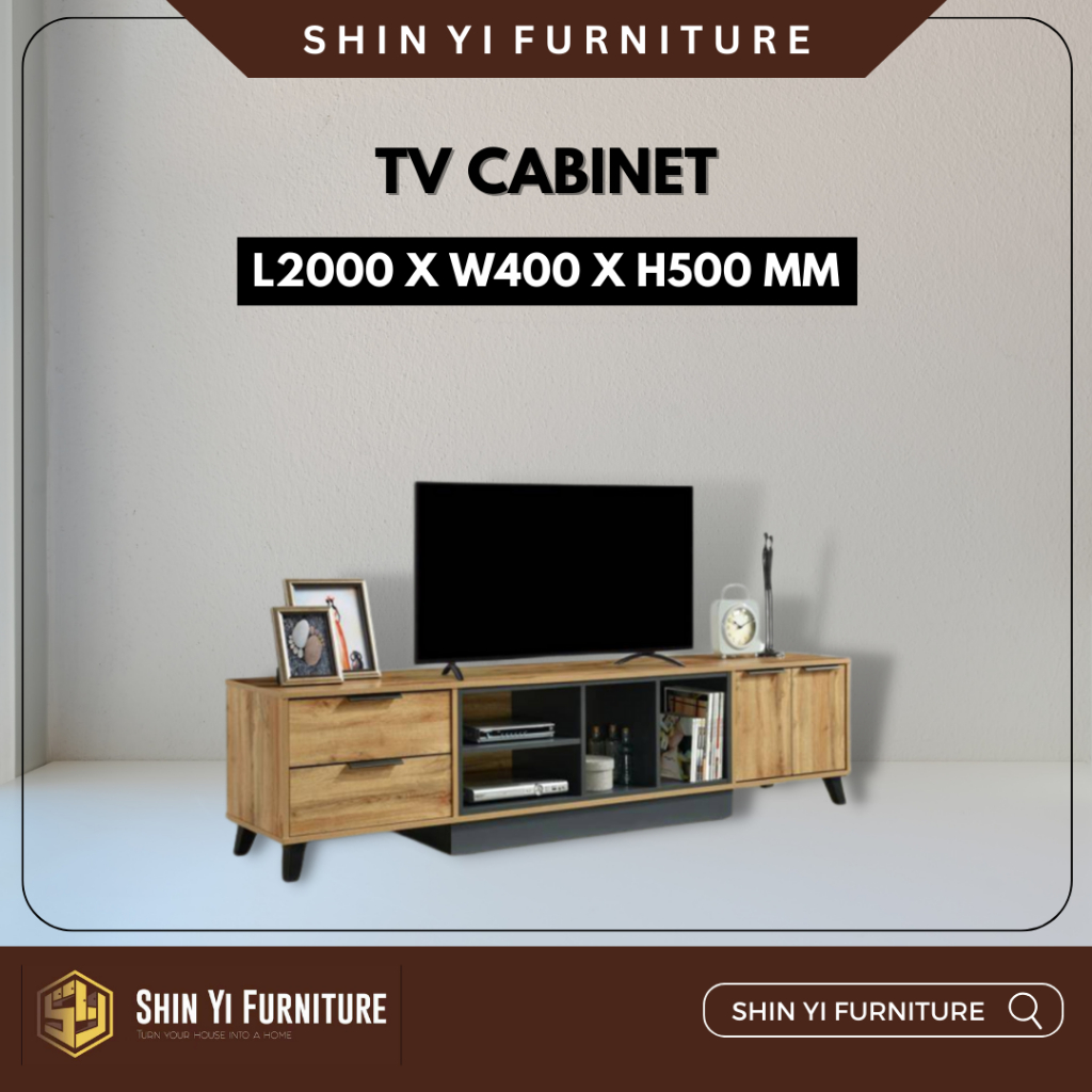 [SARAWAK] TV Cabinet Simple TV Cabinets Storage Rack Almari TV Kabinet ...