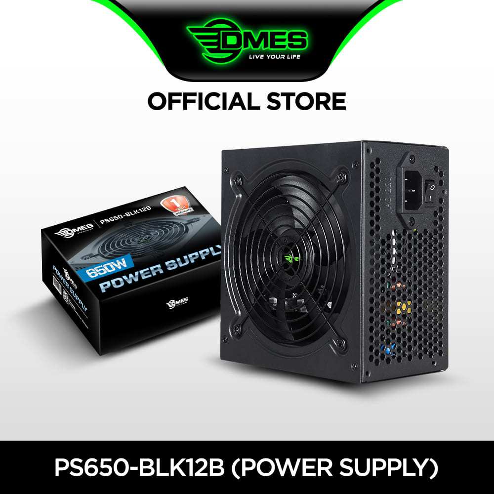 Dmes PS650BLK12B 650W Power Supply Desktop Power Supply PC Power Supply Shopee Malaysia