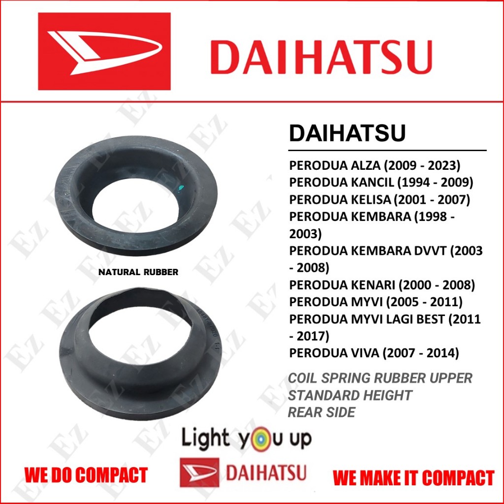 REAR COIL SPRING RUBBER LOWER / UPPER for PERODUA MYVI VIVA ALZA KANCIL
